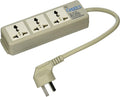 Ceptics Portable Travel Power Strip Charger 3 Universal Outlet Input From 100v-240v Power Sockets, Australia Cord