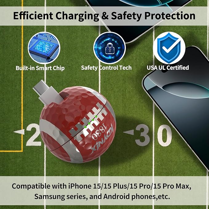 Mini Portable Charger USB C Power Bank 2000mAh Phone Charger Battery Pack Compatible with iPhone 17/17 Air/17 Pro/17 Pro Max/16/16 Plus/16 Pro/16 Pro Max/15 Series, Galaxy Series, Android etc
