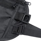 Money Belt for Travel, Hidden Waist Pouch, Travel Hidden Wallet, Waterproof Waist Bag, Anti-Theft Passport Fanny Pack for Men and Women (Black)