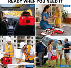 Premium 516 Piece First Aid Kit for Car, FSA Eligible HSA Store Waterproof Compact Labeled First Aid Bag with Molle Shoulder Strap, Emergency Kit for Home, Travel, Hiking, Camping, Survival