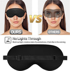 Sleep Mask, Silk Eye Mask for Sleeping with Adjustable Strap, Blindfold Eyeshade for Men & Women, Comfortable & Soft Eye Cover Eyeshade for Night Sleep (Black, Pink, Purple)