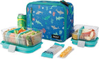 PackIt Freezable Classic Lunch Box, Sea Shark, Built with EcoFreeze Technology, Collapsible, Reusable, Zip Closure With Zip Front Pocket and Buckle Handle, Designed for Fresh Lunch On the Go