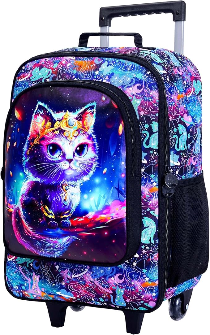 WZLVO Kids Luggage for Boys and Girls, Cute Dinosaur Unicorn Rolling Wheels Suitcase for Toddler Children