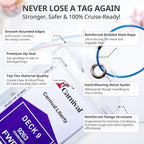Cruise Ship Essentials for Carnival, Princess, NCL, MSC by JOLLYANTS, Cruise Luggage Tag Holders, Cruise Must Haves Waterproof & Reusable