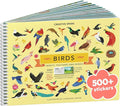 Cupkin Bird Sticker Book Activity for Kids, Toddler Airplane Travel Essentials, 500+ Parrot Stickers + 12 Scenes + 12 Coloring Book Pages, Bird Lover Kids Gift, Kid Crafts for Ages 2–8 Years