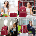 Weitars Lunch Backpack for Women,15.6 Inch Laptop Backpacks Travel Backpack for Women,Work Back pack,Teacher Nurse Back pack Insulated Lunchbox Backpacks