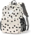 STEAMEDBUN Corduroy Toddler Backpack for Girls Boys 2-4, Kids Preschool Backpack for Kindergarten - Flower