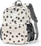 STEAMEDBUN Corduroy Toddler Backpack for Girls Boys 2-4, Kids Preschool Backpack for Kindergarten - Flower