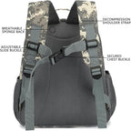 FlowFly Kids Backpack for Toddler Boys Girls, Simple Lightweight Bookbag for Daycare Kindergarten Elementary School Travel, Small Modern Bag (Medium 15''), Digital Camo