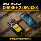 DEWALT Magnetic Power Bank 5,000mAh and 49.5W USB & USB C Wall Charger, Power Delivery