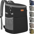 Camping Cooler Backpack 30 45 Cans, Soft Backpack Coolers Insulated Leak Proof Travel Cooler Bag Waterproof Lunch Picnic Beach Work Trip Thermal Bag Drink Beverage Beer Bag Cooler