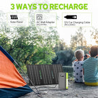 ZeroKor Portable Power Bank with AC Outlet, 65W External Battery Pack 24000mAh Portable Laptop Charger Portable Power Source Backup for Outdoor Tent Camping Home Office Smart Devices -Green