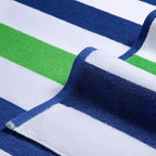 Bornbay Large Beach Towel Oversized - 40"X70" Big Cute Pool Towel, Extra Large Thick Grassgreen Beach Towels, XL Wide Fluffy Beach Towel Oversize, Giant Stripe Cotton Pool Towel for Adults