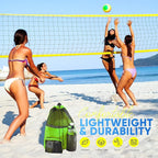 HOHOM Swim Mesh Beach Bag, Waterproof Gym Bags for Women and Men, Large Pool Bag Swimming Gear Drawstring Backpack
