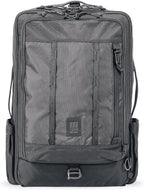 Topo Designs Global Travel Bag – 30L or 40L - Carry-On Compliant Most Airlines, Durable Travel Duffel Bag, Clam Shell Main Pocket, Laptop Sleeve, Backpack, Luggage (30L / Black)