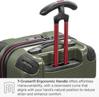 Traveler's Choice Maxporter II Polycarbonate Hardside Trunk with Spinner Wheels, Green, 28-Inch Medium Trunk