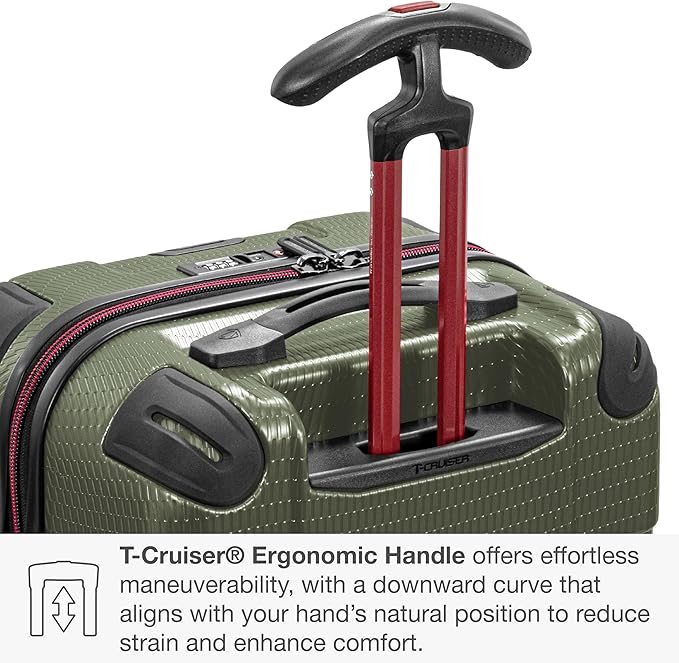 Traveler's Choice Maxporter II Polycarbonate Hardside Trunk with Spinner Wheels, Green, 28-Inch Medium Trunk