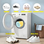 2 Pack Shoe Washing Machine Bag with 10,000+ Chenille Bristles | Reusable Sneaker Laundry Bag for Deep Cleaning | Noiseless Mesh Wash Bag for Washer & Dryer | Fits Men & Women Running Shoes