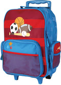 Stephen Joseph Kids Classic Rolling Luggage, Kids Luggage, Toddler Rolling Travel Carry On, Kids Suitcase with wheels,