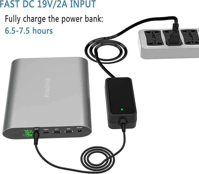 Portable Laptop Charger 185Wh/50000mAh External Battery Pack Power Bank for Laptop, Tablet, Projector, Smartphone and Others