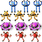 12Pcs Transformable Fidget Spinners for Kids Fidget Toys Teens Adults Sensory Toys with Autism ADHD Party Favors Travel Activities Easter Basket Stuffers Gifts for Kids Boys Girls