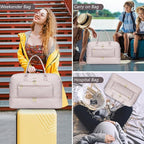 Travel Duffel Bags for Women with Shoe Compartment, Weekender Overnight Bag with Wet Pocket & Toiletry Bag, Carry On Personal Item Bag, Travel Tote Gym Bag, Hospital Bags for Labor and Delivery