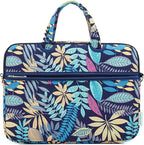 kayond Forest Series Bule Patten Waterproof Laptop Shoulder Messenger Bag Case Sleeve for 14 Inch 14.1 Inch Laptop