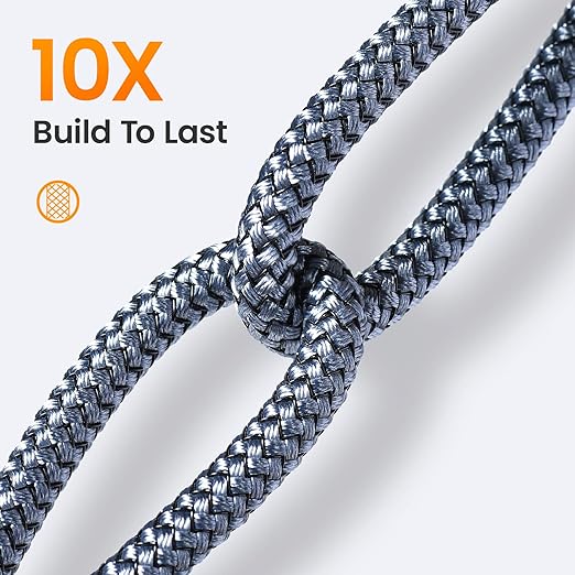 AINOPE 2-Pack USB to USB C Cable 3.1A Fast Charge, [3.3FT+10FT] Right Angle Type C Charging Cable, Durable Nylon Braided USB C Cable Fast Charge Compatible Galaxy S10 S9 S8 Plus S21, LG V30,V20,G6
