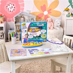 Crayola Color Wonder Magic Light Brush Featuring Ms. Rachel, MessFree Coloring Set with Songs, Paint Set for Toddlers, Art Gift for Kids, Ages 3 & Up