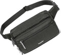 Baggallini Securtex Anti-theft Belt Bag 8.8"x5.5" Crossbody Fanny Pack for Women RFID Wallet Locking Zipper Travel Purse