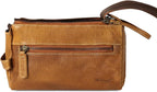 KomalC Premium Buffalo Leather Toiletry Bag for Men & Women With Water resistant Lining, Grooming Travel Pouch, Unisex Wash Bag for Toiletries, Gifts for Men and Women