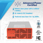 WFCO WF-68100A-AD WF-6800 Series Deck-Mount Converter Charger - 100 Amp , Gray