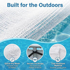 Poolside Perfection! 4-Pack Mesh Storage Bags for Toys, Pool Noodles, Vibrant Floats – Organize Your Swim Gear in Style! (3 pcs Small Zipper Bags & One Large Opening Bag)