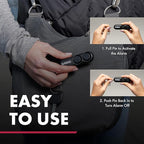 SABRE Personal Alarm With Key Ring, 120dB Alarm, Audible Up To 1,280 Feet (390 Meters), Simple Operation, Reusable, Pink