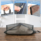2 Pcs Shoe Bags for Travel, Mesh Breathable Sneaker Bags Portable Shoe Storage Organizer with Handle for Travel Gym Sport, Reusable Zipper Pouch for Women and Men