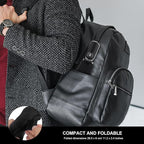 Compact Travel Umbrella for Purse - Flat Handle, Waterproof for Light Rain