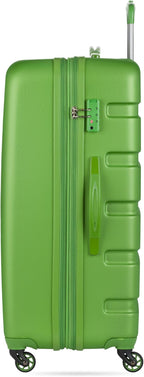 SwissGear 7366 Signature Hardside Expandable Luggage with Spinner Wheels, TSA Lock, Green, Checked-Large 27-Inch