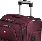 SWISSGEAR Sion Softside Expandable Spinner Luggage Durable Lightweight Travel Suitcase, Merlot, Carry-On 21-Inch