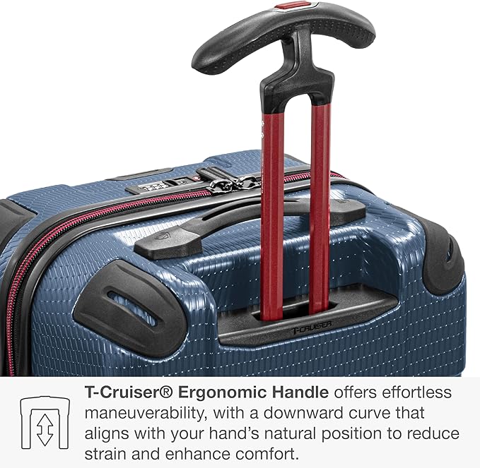 Traveler's Choice Maxporter II Polycarbonate Hardside Trunk with Spinner Wheels, Navy, 28-Inch Medium Trunk