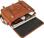 Brown Leather Messenger Bag for Men, Laptop Bag, Crossbody Bag, Handmade Leather Satchel Shoulder Bag
