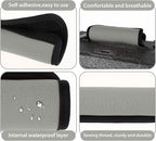 2 Pack Luggage Handle Wraps for Suitcase Bright Color Luggage Handle Covers Suitcase Tags identifiers Travel Accessories for Airplane/Flying (Grey)