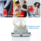 Travel Seat Cushion for Airplane, Foldable Hemorrhoid Pillows for Sitting, Airplane Seat Cushion for Long Flights, Stadium Pillow for Bleachers Long Sitting