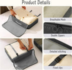 8 Set Packing Cubes for Travel Suitcase Organizer Bags Luggage Packing Cubes Set Travel Essentials Accessories Gifts for Women