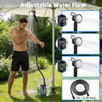 Fotgear Portable Camping Shower - 8000mAh Rechargeable Outdoor Shower Pump with Filtered Showerhead, Intelligent LED Display, IPX8 Waterproof Camping Shower Kit for Hiking, RV, Car Washing, Pet Bath