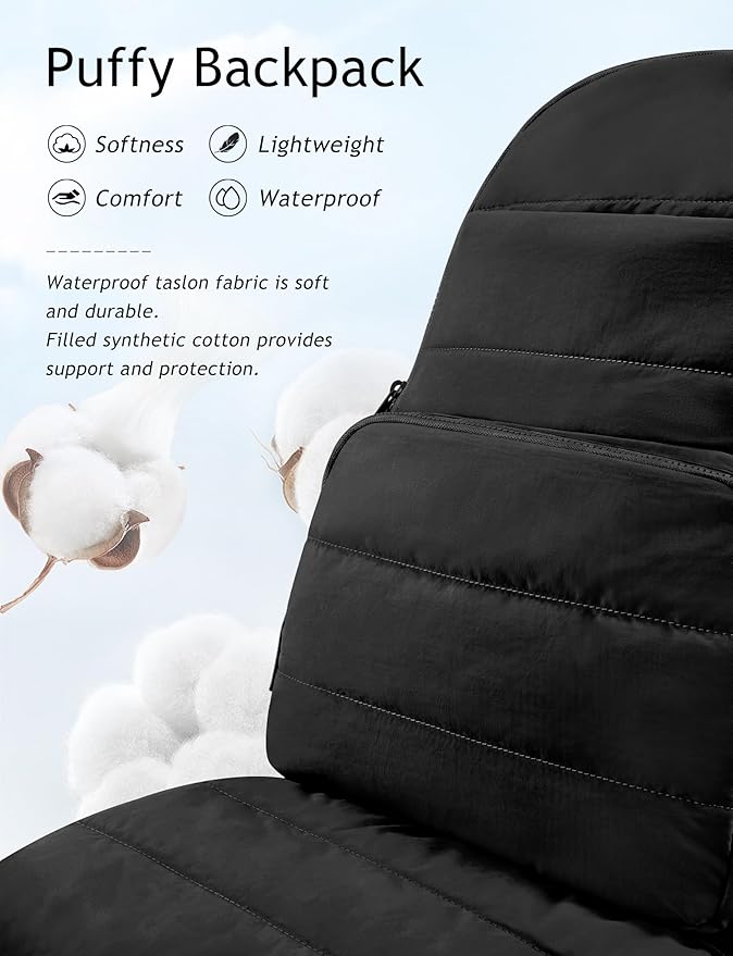 Uselike Travel Backpack for Women, 15.6 Inch Laptop Backpack, Quilted College Bookbag, Cute Work Backpacks, Water Resistant