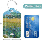 Rimilak 3 Pcs PU Leather Luggage Tags for Suitcase, Travel Cruise Luggage Tag with Privacy Flap, Name ID Label and Metal Loop for Women Men Baggage Handbag School Bag Backpack, Field Tree