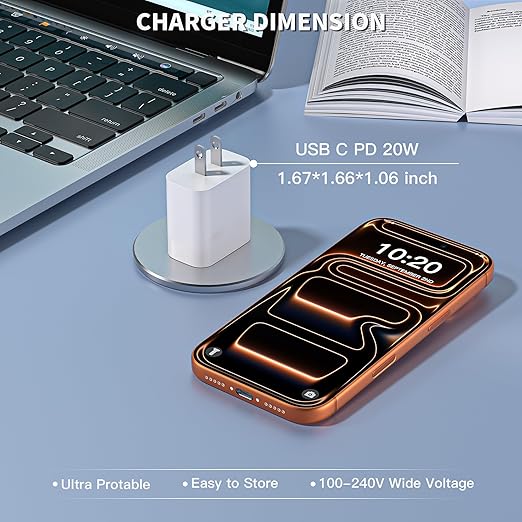 iPhone Charger Fast Charging, Fast iPad Charger 3Pack 20W USB C Wall Charging Block, 3.3FT Type C to C Cable for iPhone 17/17 Pro/17 Pro Max/Air/16/16e/16 Pro/16 Pro Max/15 Pro, iPad Pro/Mini, Airpods