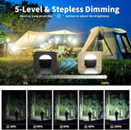 YINGWOND LED Camping Lantern Rechargeable 1000LM,4 Modes,Portable Tent Light Built-in 4000mAh Battery,Waterproof Emergency Light for Hurricane,Outdoors,Hiking,Outages