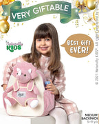 Naturally KIDS Pink Dinosaur Toys for Girls 4-5, Triceratops Toy, Dinosaur Gifts for 4 Year Old Girls, Gifts for 5 Year Old Girl, Toddler Backpack