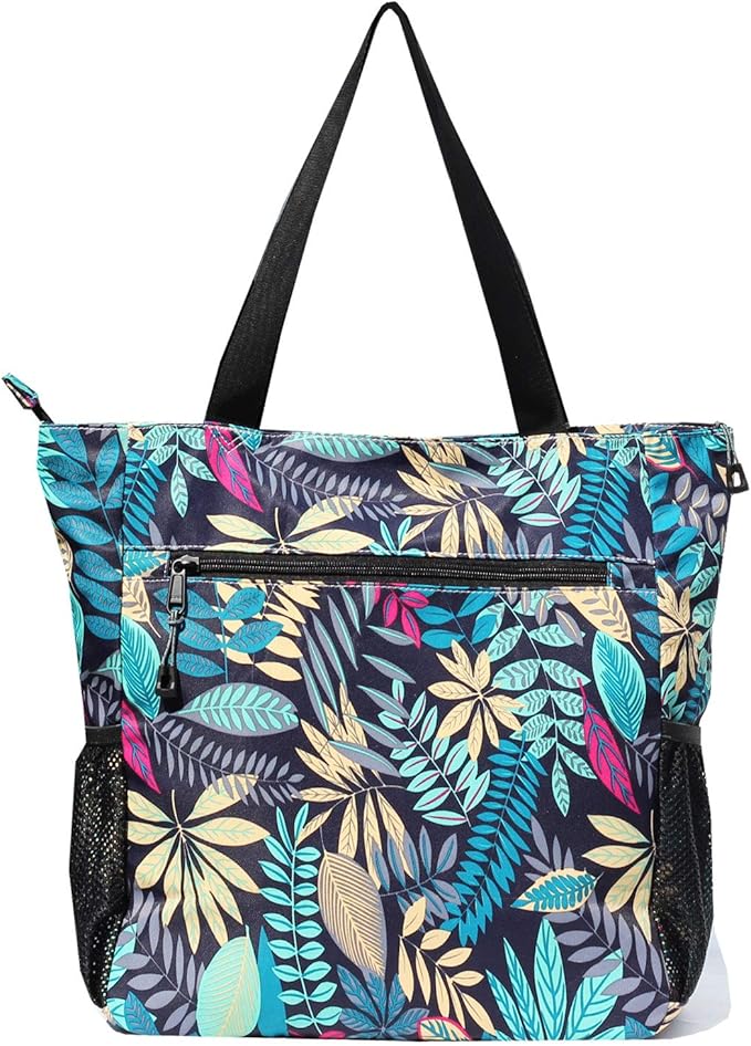 Original Floral Water Resistant Large Tote Bag Shoulder Bag for Gym Beach Travel Daily Bags Upgraded